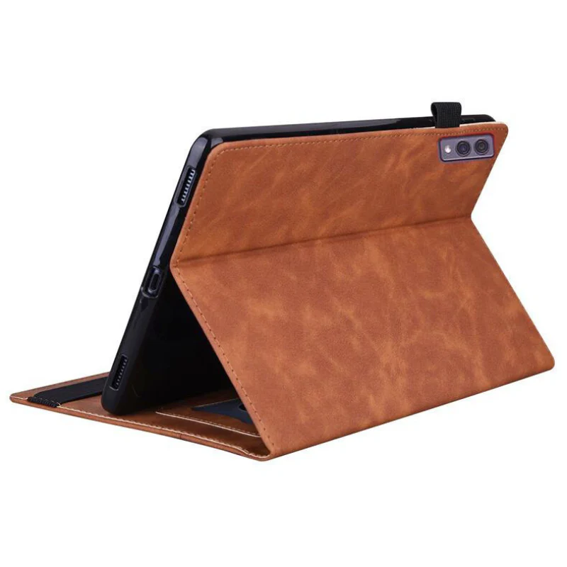 [With Card Slot] Lenovo Yoga Tab 11.1” 2025 (TB710FU) Matte Color-Block Leather Case - Image 5