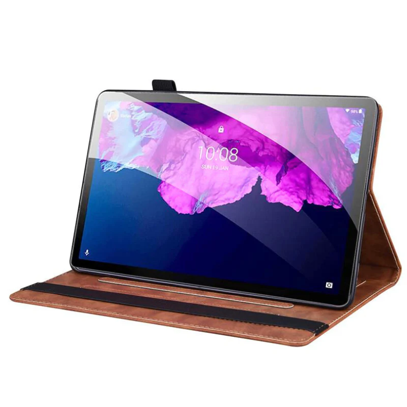 [With Card Slot] Lenovo Yoga Tab 11.1” 2025 (TB710FU) Matte Color-Block Leather Case - Image 6