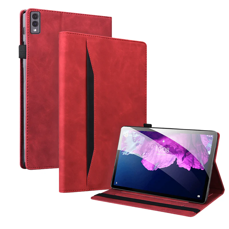[With Card Slot] Lenovo Yoga Tab 11.1” 2025 (TB710FU) Matte Color-Block Leather Case - Image 8