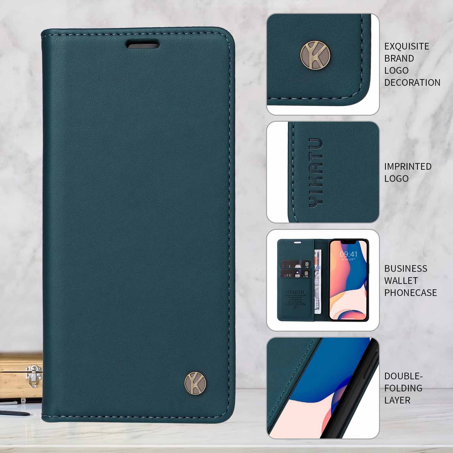 [With Card Slot] Motorola Moto G06 - Shockproof Magnetic Flip Wallet Case - Image 2