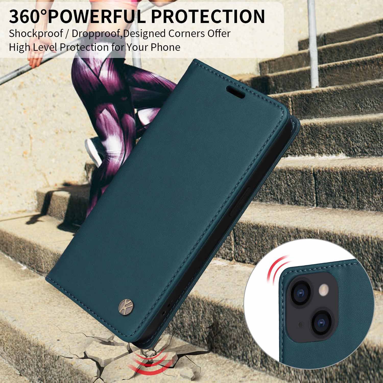 [With Card Slot] Motorola Moto G06 - Shockproof Magnetic Flip Wallet Case - Image 7