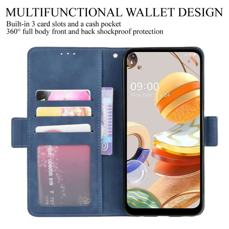 [With Card Slot] Motorola Moto G86/Power - Multi-functional Business Leather Shockproof Wallet Case - Image 3