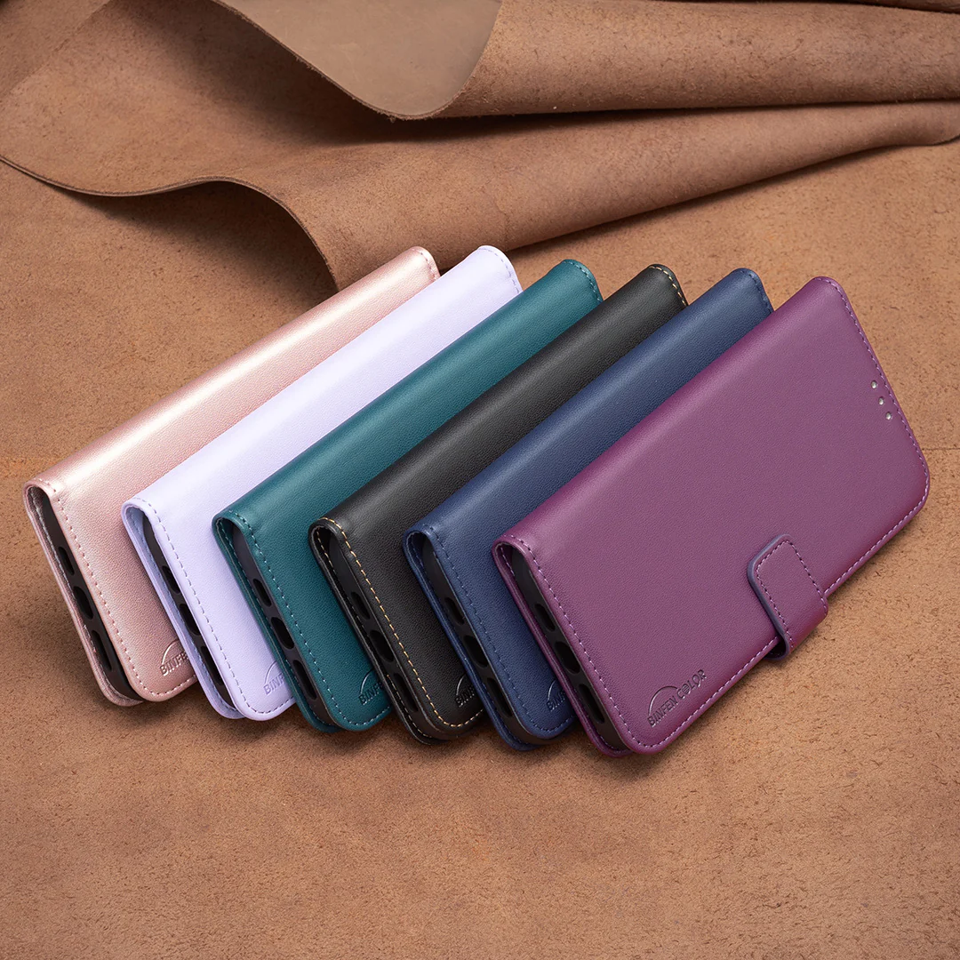 [With Card Slot] Motorola Moto G55 Multi Functional Leather Buckle Flap Wallet Series Case - Image 6