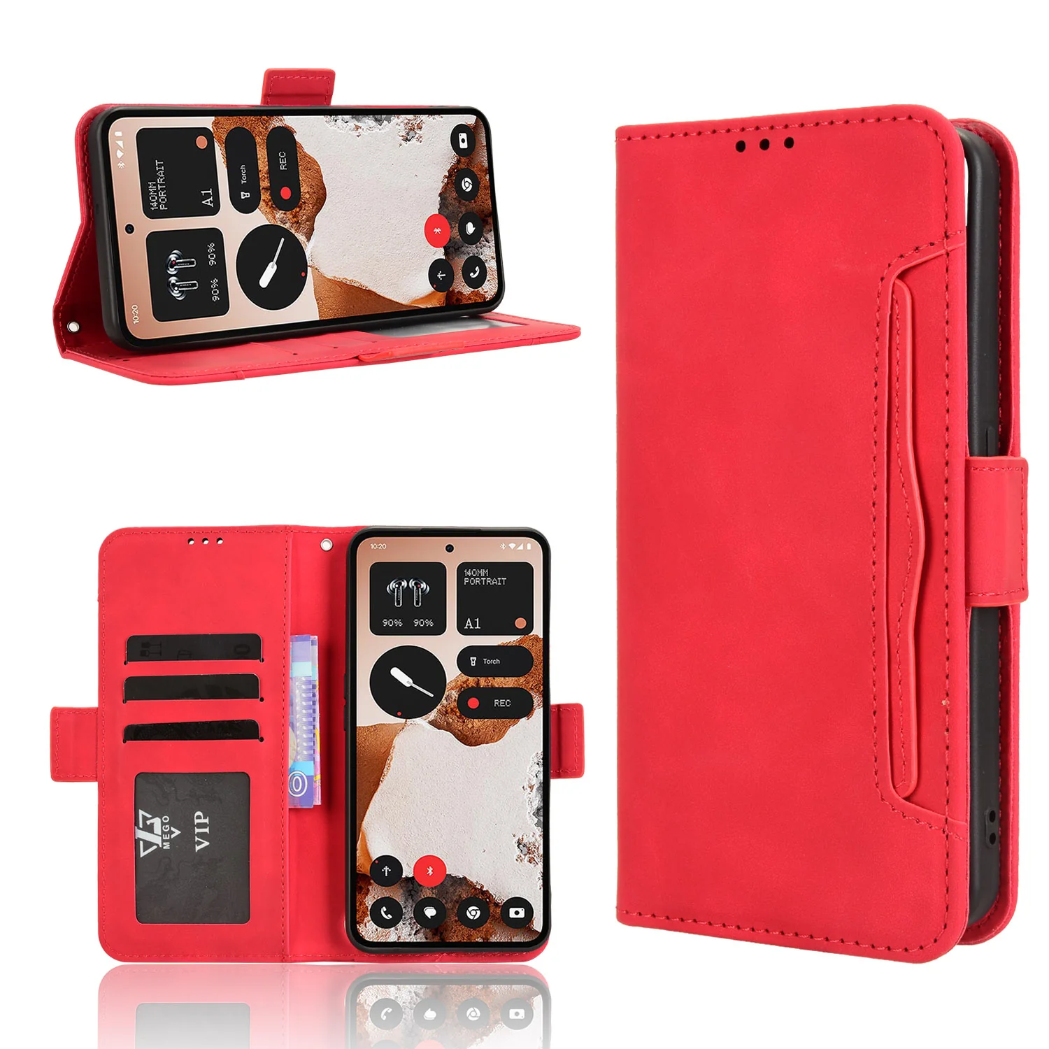 [With Card Slot] Nothing CMF Phone 2 Pro - Multi-functional Business Leather Shockproof Wallet Case - Image 8