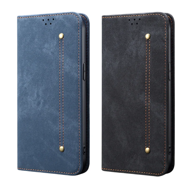 [With Card Slot] Nothing Phone (3a)/Pro - Denim Texture Shockproof Stylish Wallet Series Case