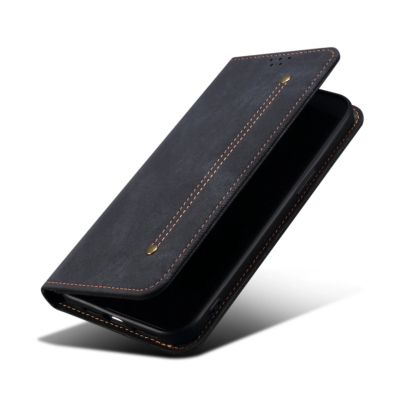 [With Card Slot] Nothing Phone (3a)/Pro - Denim Texture Shockproof Stylish Wallet Series Case - Image 11