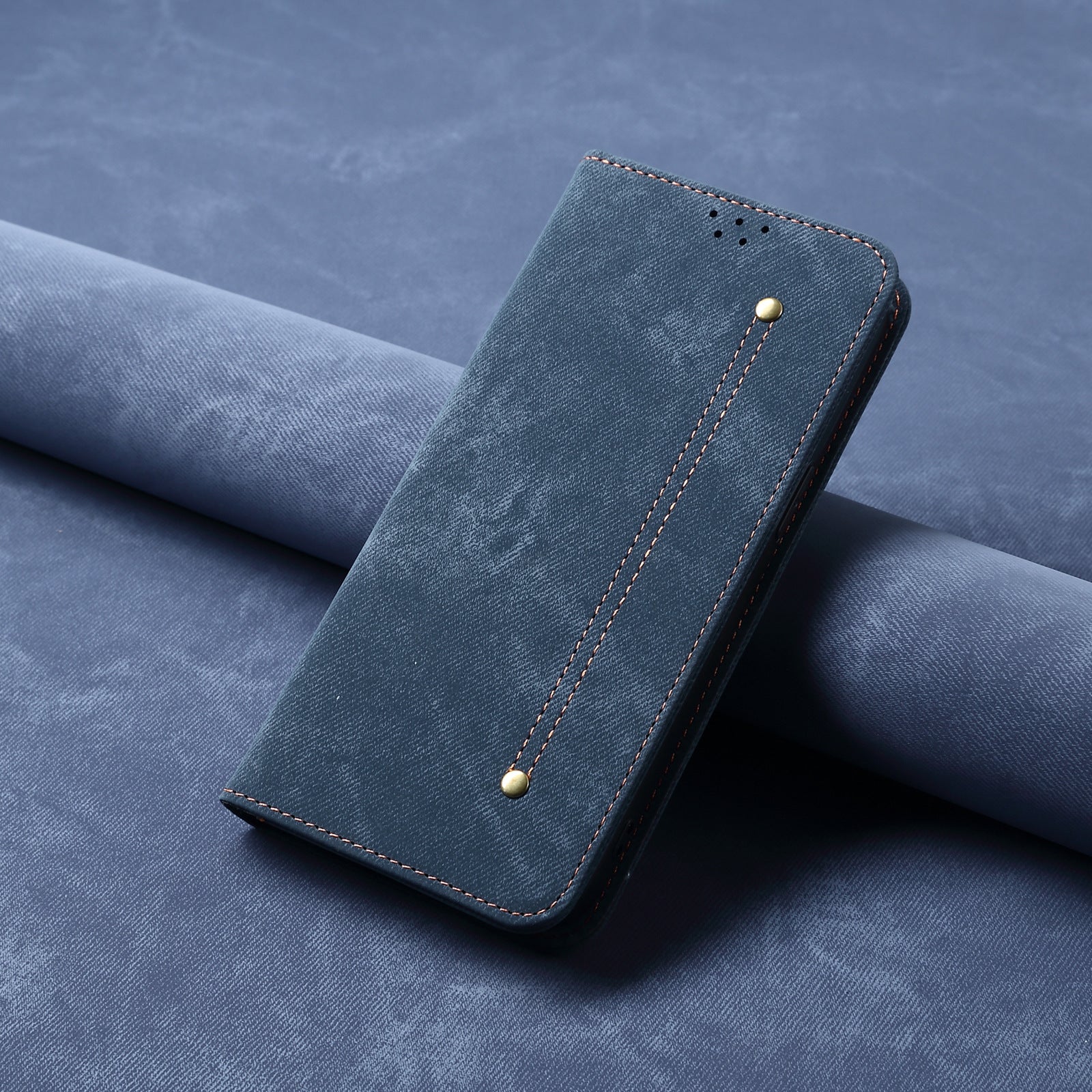 [With Card Slot] Nothing Phone (3a)/Pro - Denim Texture Shockproof Stylish Wallet Series Case - Image 5