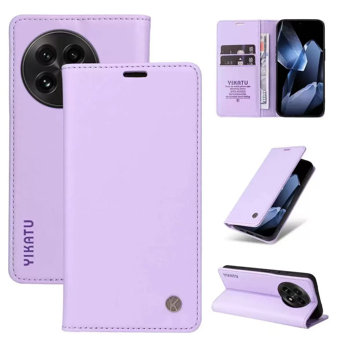[With Card Slot] OnePlus 13 / T - Magnetic Flip PU Leather Wallet Case