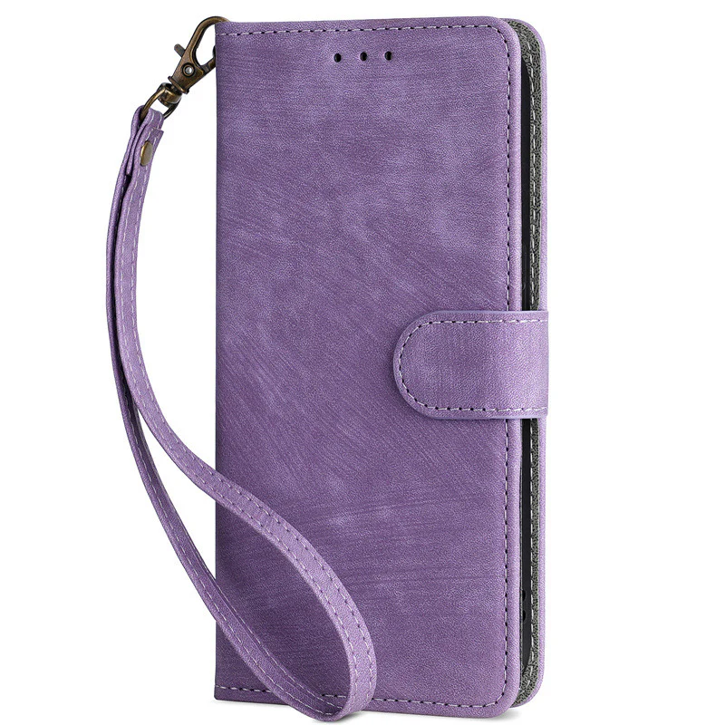 [With Card Slot] OPPO A38 - Multi Functional Buckle Flap Wallet Series Case With Lanyard