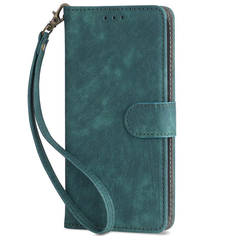 [With Card Slot] OPPO A38 - Multi Functional Buckle Flap Wallet Series Case With Lanyard - Image 7