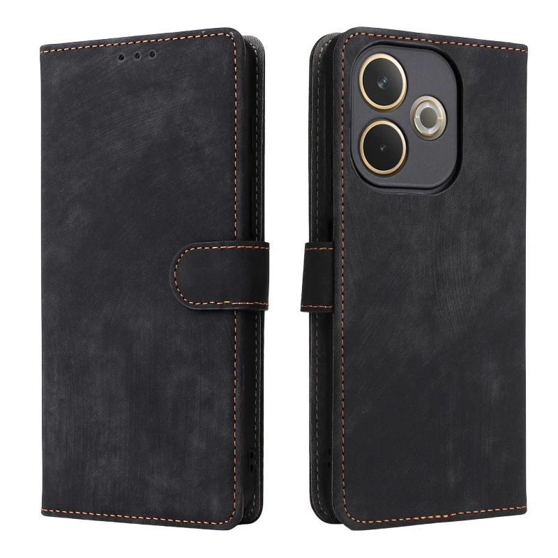 [With Card Slot] OPPO A5 Pro 5G - Multi Functional Buckle Flap Wallet Series Case With Lanyard