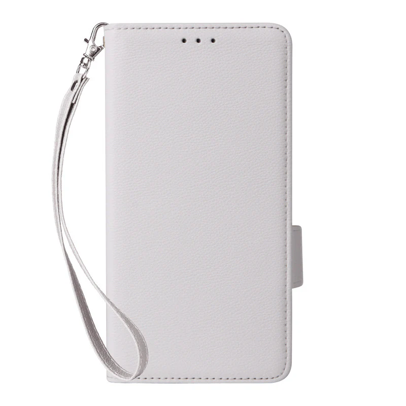 [With Card Slot] OPPO A5 Pro 5G - Premium Lychee-Grain Flip Leather Case With Detachable Wrist Strap - Image 2