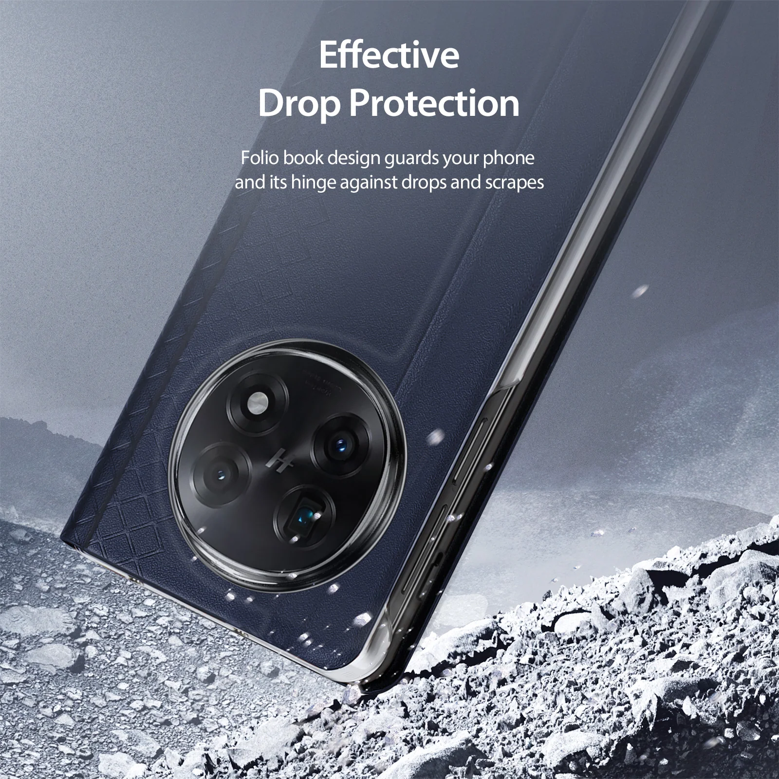 [With Card Slot] OPPO Find N5 - Premium PU Leather Strong Magnetic Foldable Protective Case - Image 8