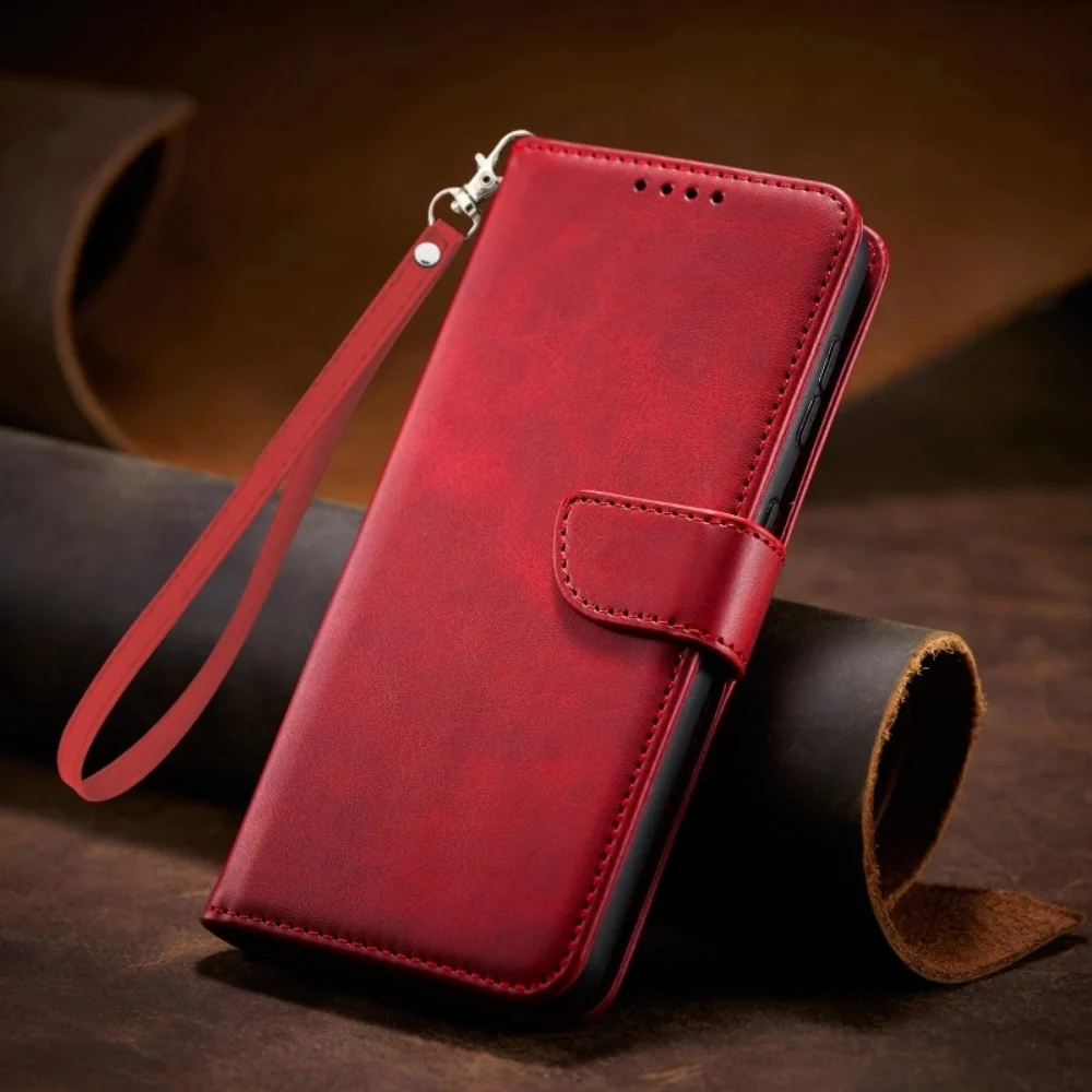 [With Card Slot] OPPO Reno12 / Pro - Leather Material Flip Cover Shockproof Phone Case - Image 5