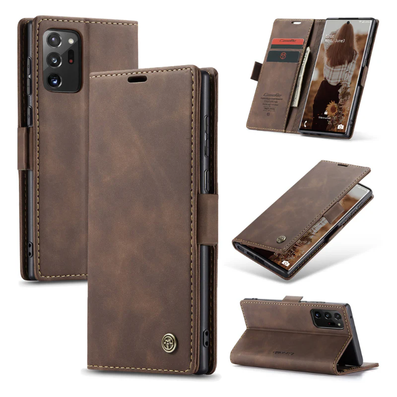 [With Card Slot] OPPO Reno13 F 4G/5G Premium Leather Shockproof Wallet Series Case