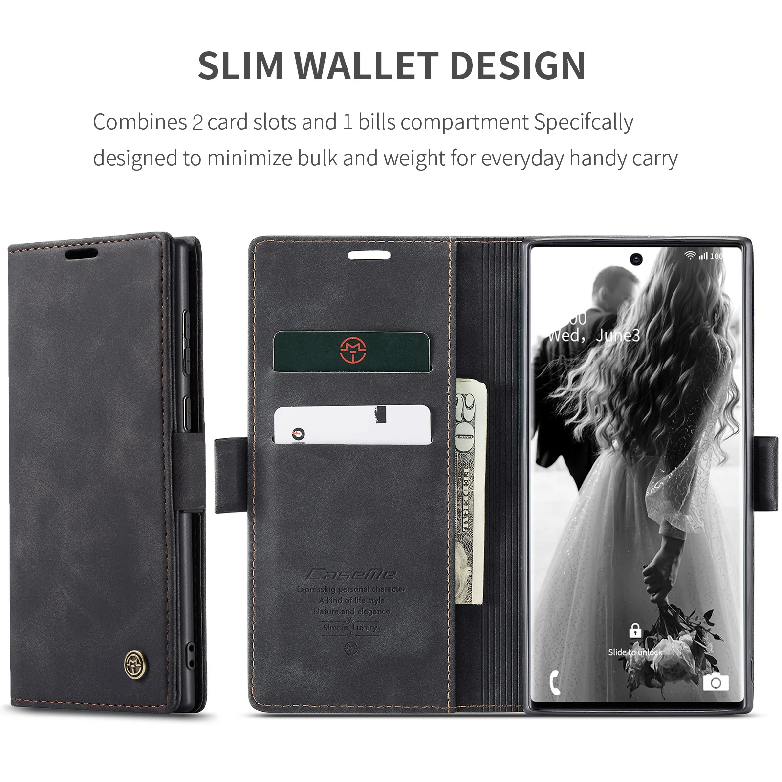 [With Card Slot] OPPO Reno13 F 4G/5G Premium Leather Shockproof Wallet Series Case - Image 14