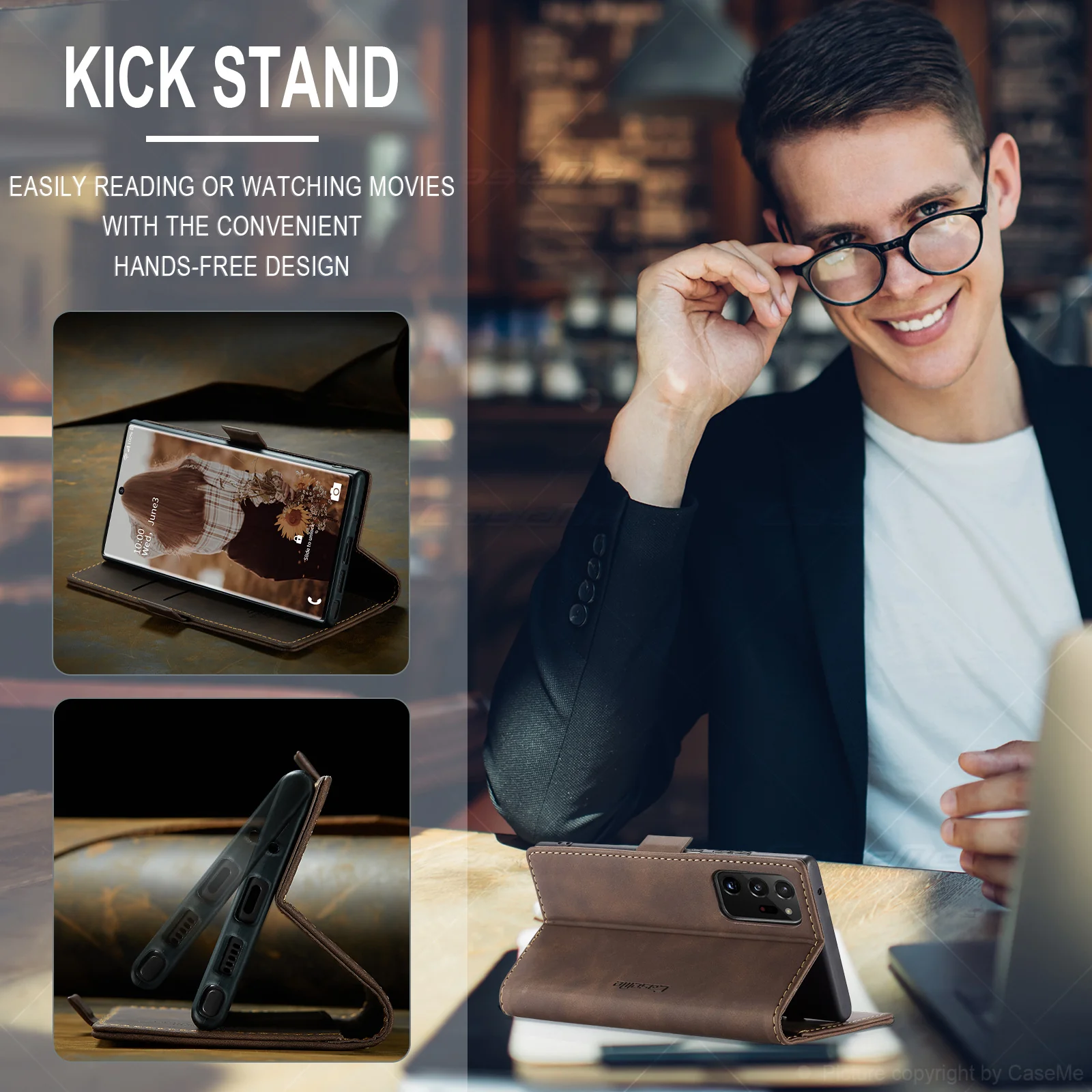 [With Card Slot] OPPO Reno13 F 4G/5G Premium Leather Shockproof Wallet Series Case - Image 15