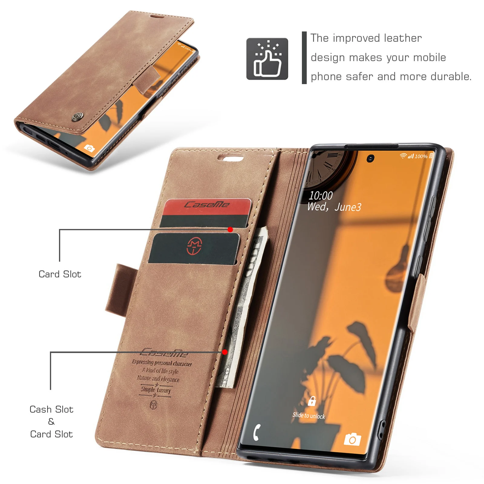 [With Card Slot] OPPO Reno13 F 4G/5G Premium Leather Shockproof Wallet Series Case - Image 16