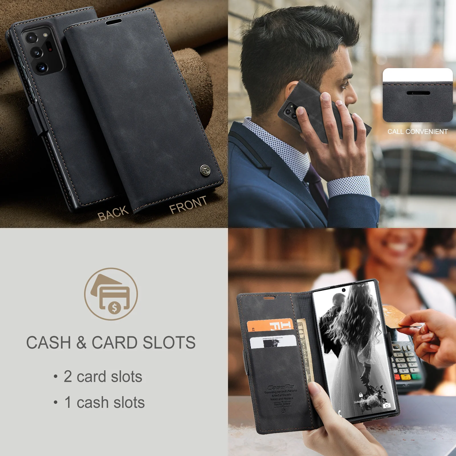 [With Card Slot] OPPO Reno13 F 4G/5G Premium Leather Shockproof Wallet Series Case - Image 17