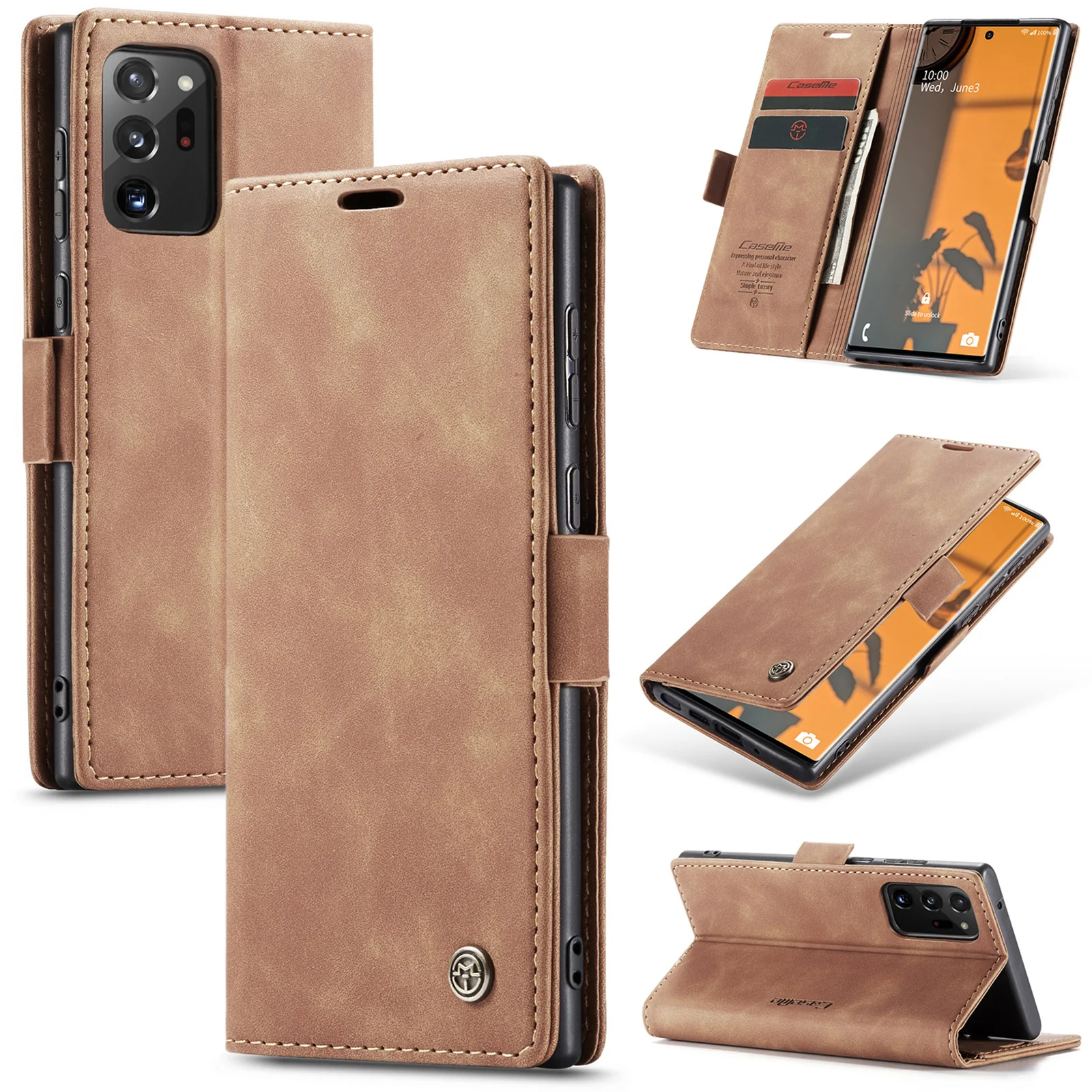 [With Card Slot] OPPO Reno13 F 4G/5G Premium Leather Shockproof Wallet Series Case - Image 3