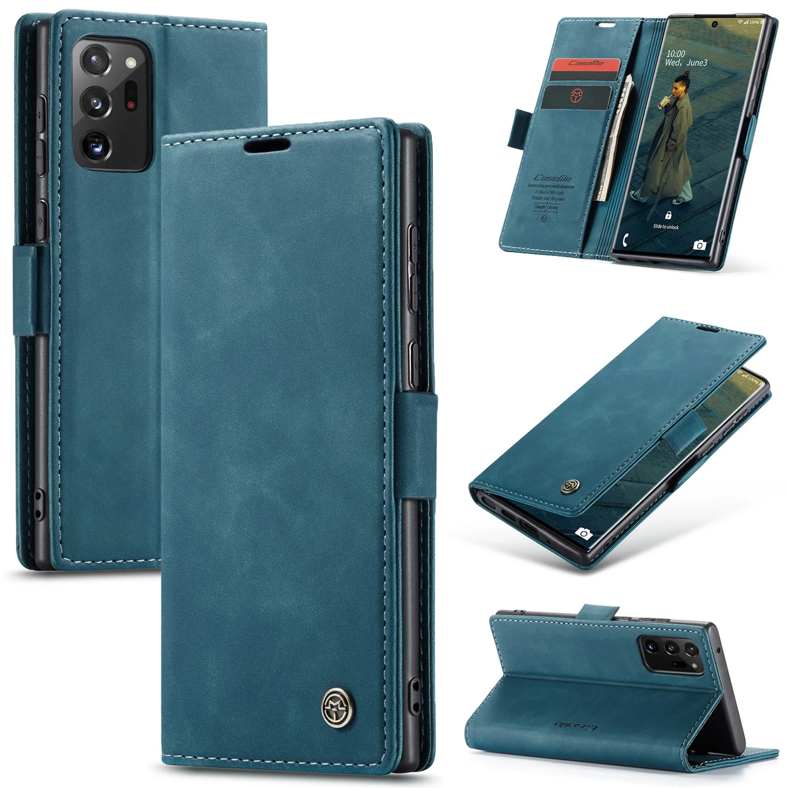 [With Card Slot] OPPO Reno13 F 4G/5G Premium Leather Shockproof Wallet Series Case - Image 4