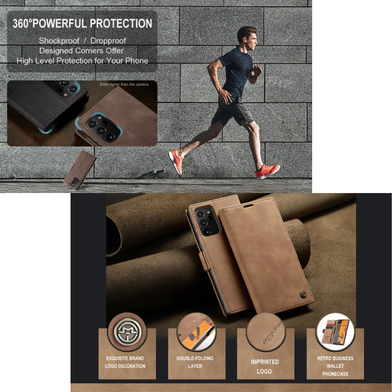 [With Card Slot] OPPO Reno13 F 4G/5G Premium Leather Shockproof Wallet Series Case - Image 6