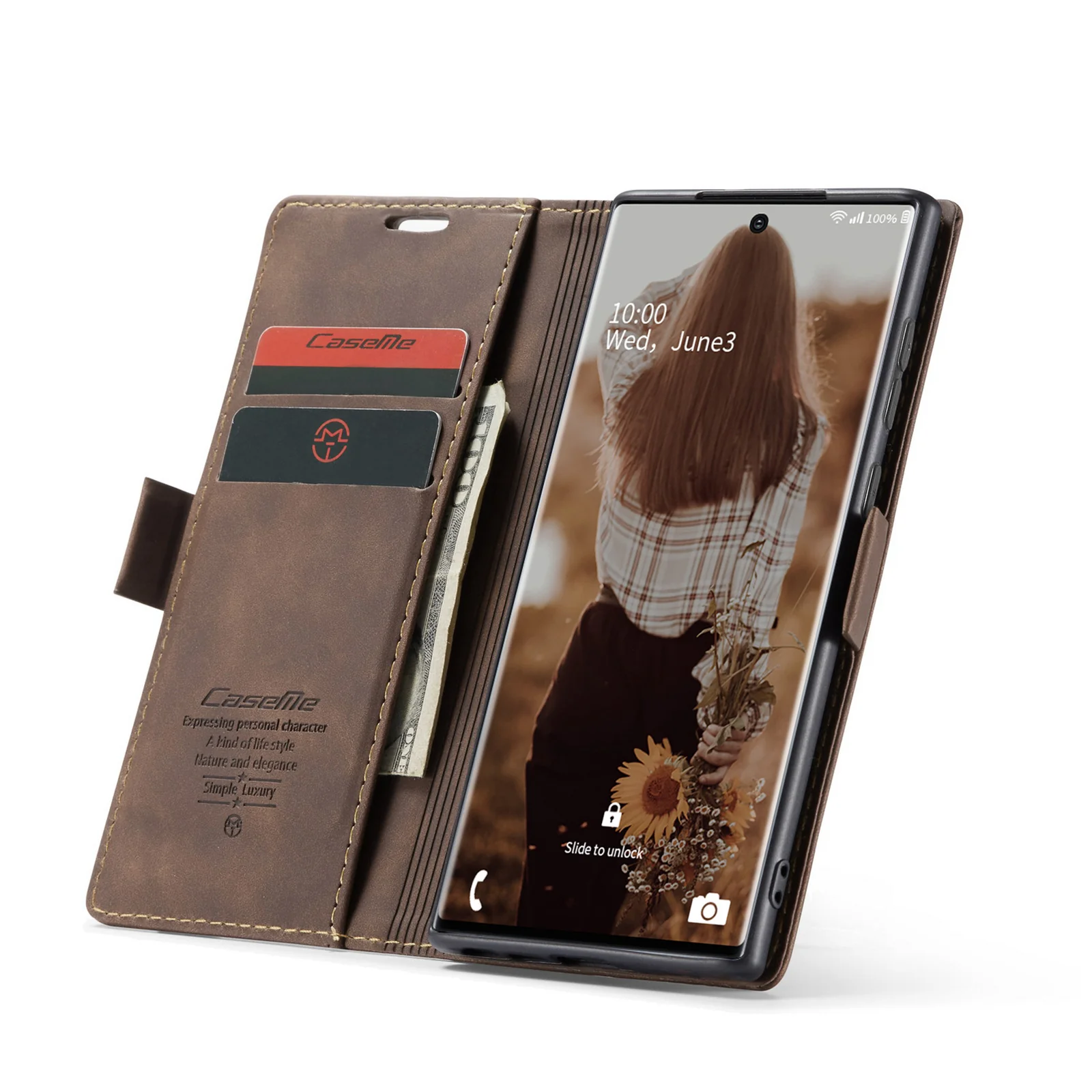 [With Card Slot] OPPO Reno13 F 4G/5G Premium Leather Shockproof Wallet Series Case - Image 9