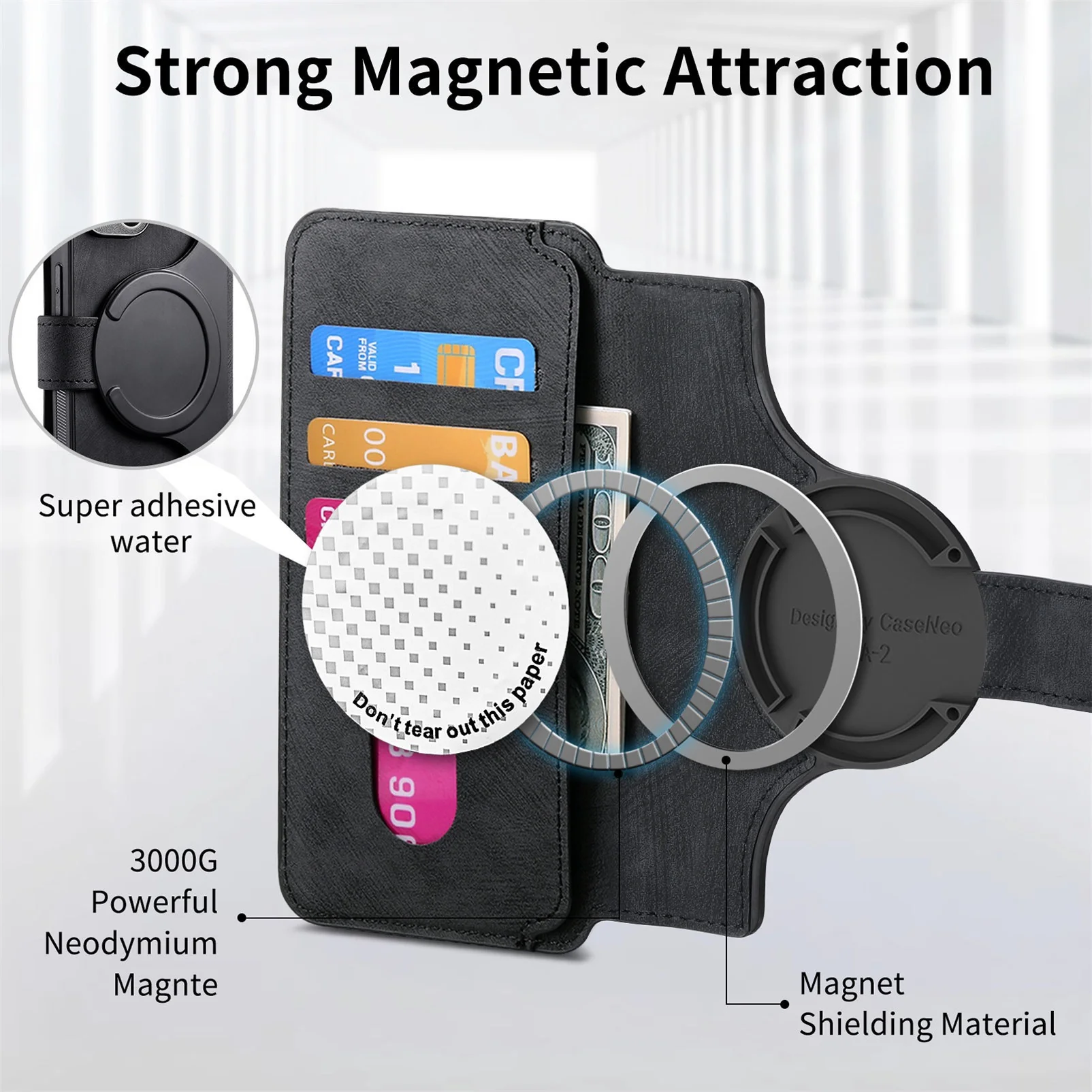 [With Card Slot] Realme GT 7 Pro 5G - Multi-functional Leather Wallet Case With Magnetic Flip Cover - Image 12