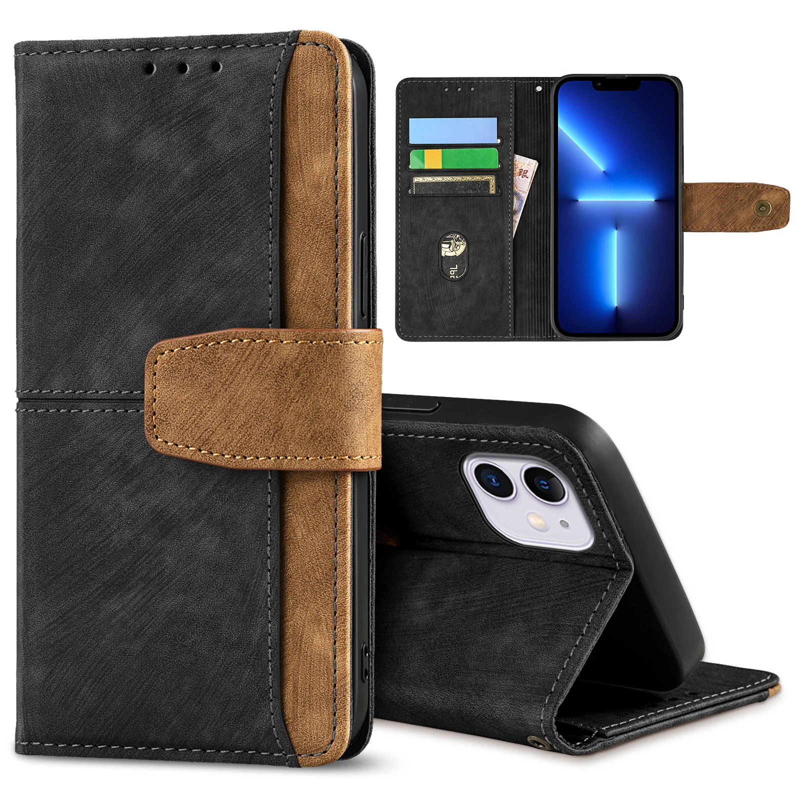 [With Card Slot] Samsung Galaxy A17 (SM-A176) Full-coverage Shockproof Wallet Series Case - Image 8