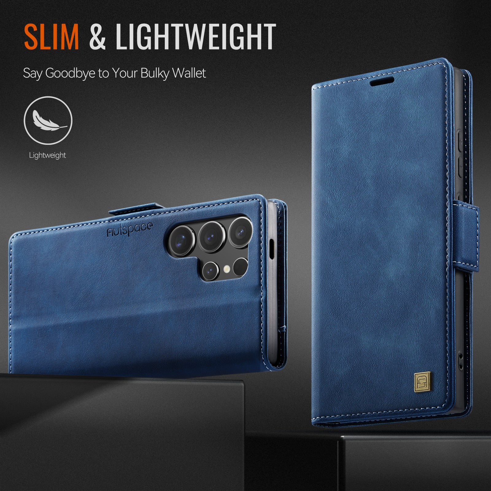 [With Card Slot] Samsung Galaxy S23/Plus/Ultra/FE - Premium Leather Shockprppf Flip Case - Image 5