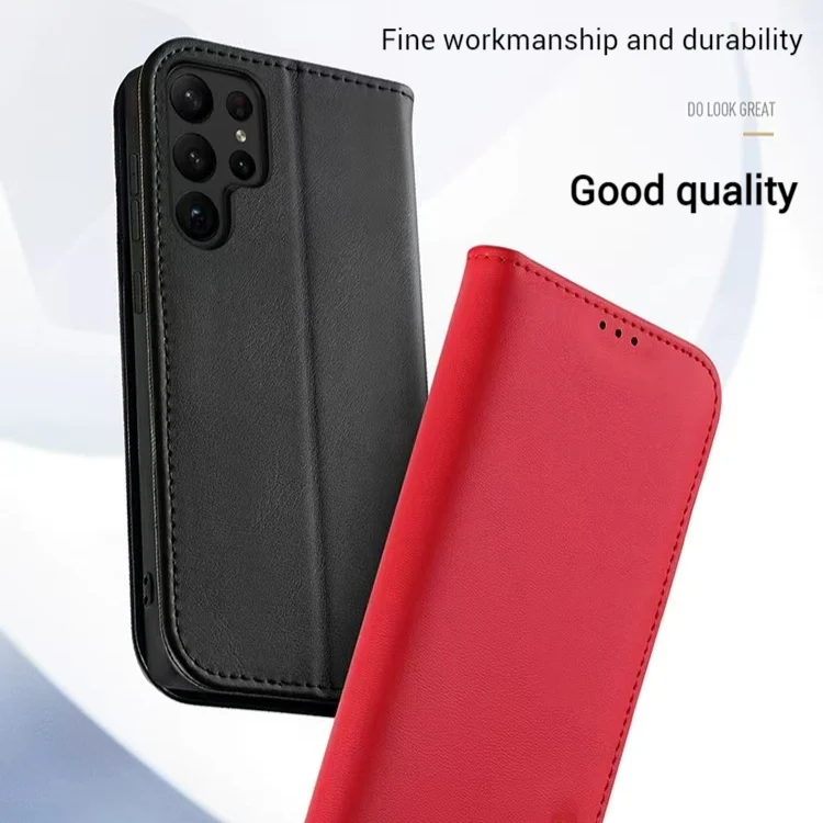 [With Card Slot] Samsung Galaxy S25/Plus/Ultra Business Flip Cover Premium Leather Shockproof Wallet Case - Image 7