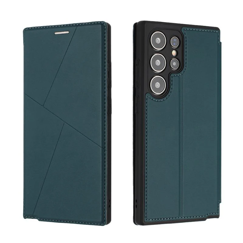 [With Card Slot] Samsung Galaxy S24/Plus/Ultra - Magnetic Leather Flip Cover Wallet Series Case - Image 12