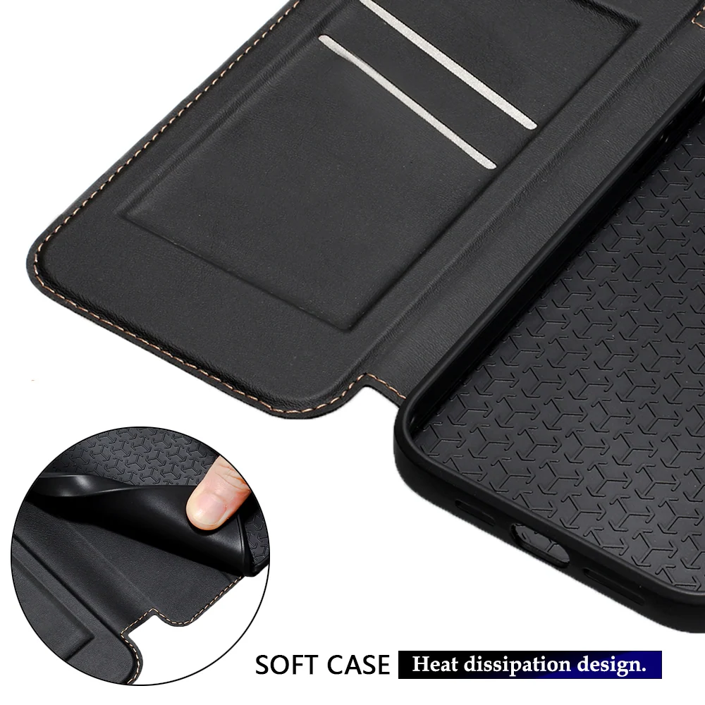 [With Card Slot] Samsung Galaxy S24/Plus/Ultra - Magnetic Leather Flip Cover Wallet Series Case - Image 7