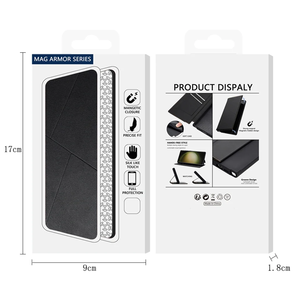 [With Card Slot] Samsung Galaxy S24/Plus/Ultra - Magnetic Leather Flip Cover Wallet Series Case - Image 8