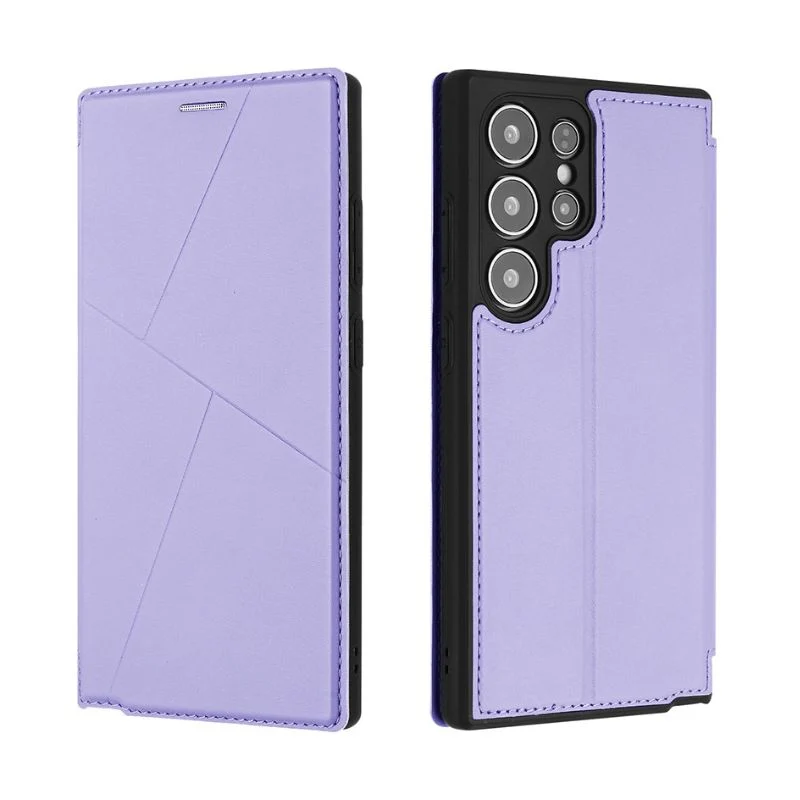 [With Card Slot] Samsung Galaxy S24/Plus/Ultra - Magnetic Leather Flip Cover Wallet Series Case - Image 9