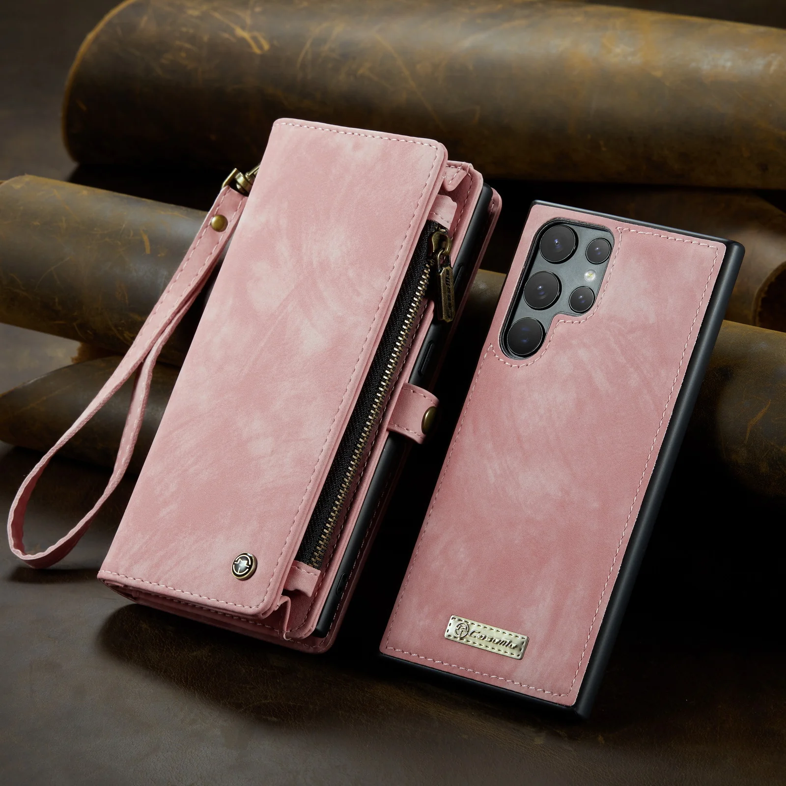 [With Card Slot] Samsung Galaxy S24/Ultra/Plus Multifunctional Leather Shockproof Flip Wallet Series Case - Image 3
