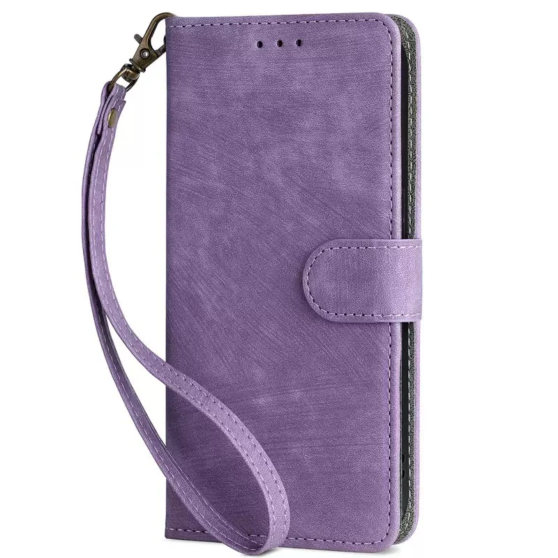 [With Card Slot] Samsung Galaxy S25 FE (S731) - Multi Functional Buckle Flap Wallet Series Case With Lanyard - Image 9