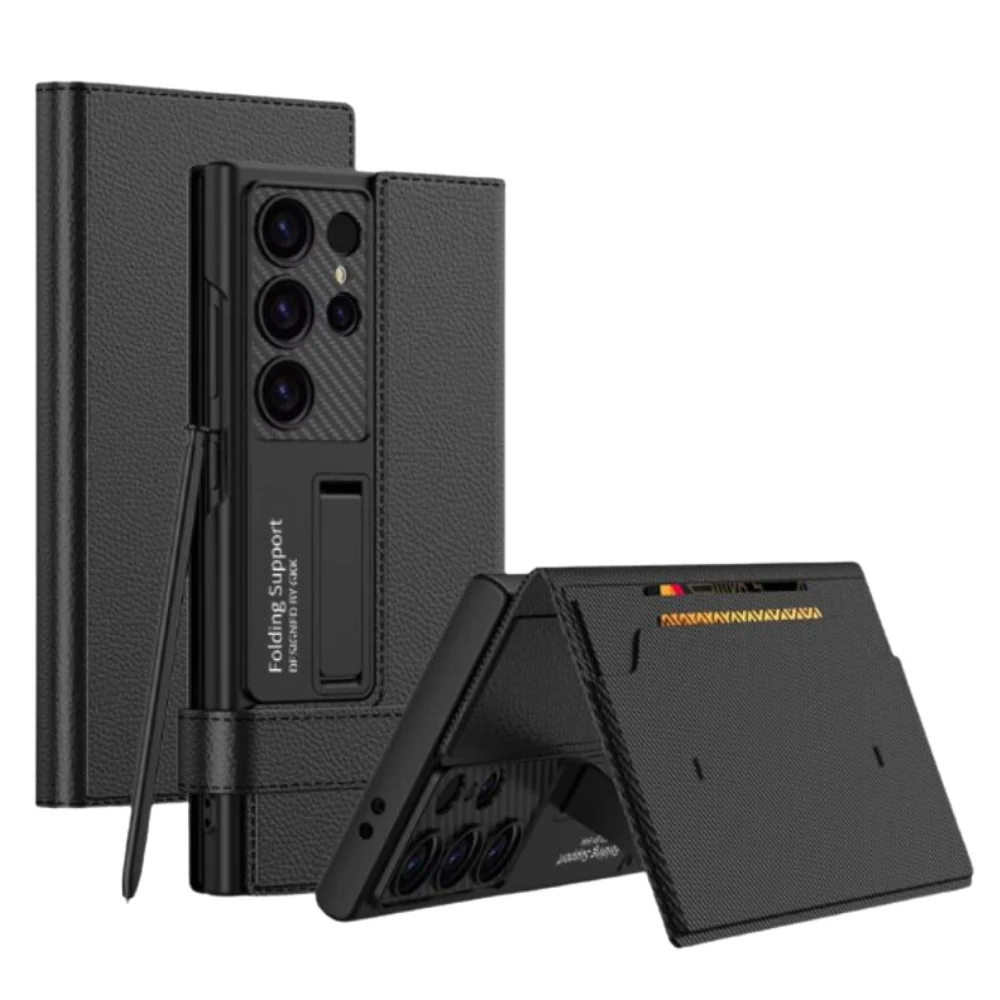 [With Card Slot] Samsung Galaxy S25 Ultra - Business PU Leather Flip Wallet Series Stand Case