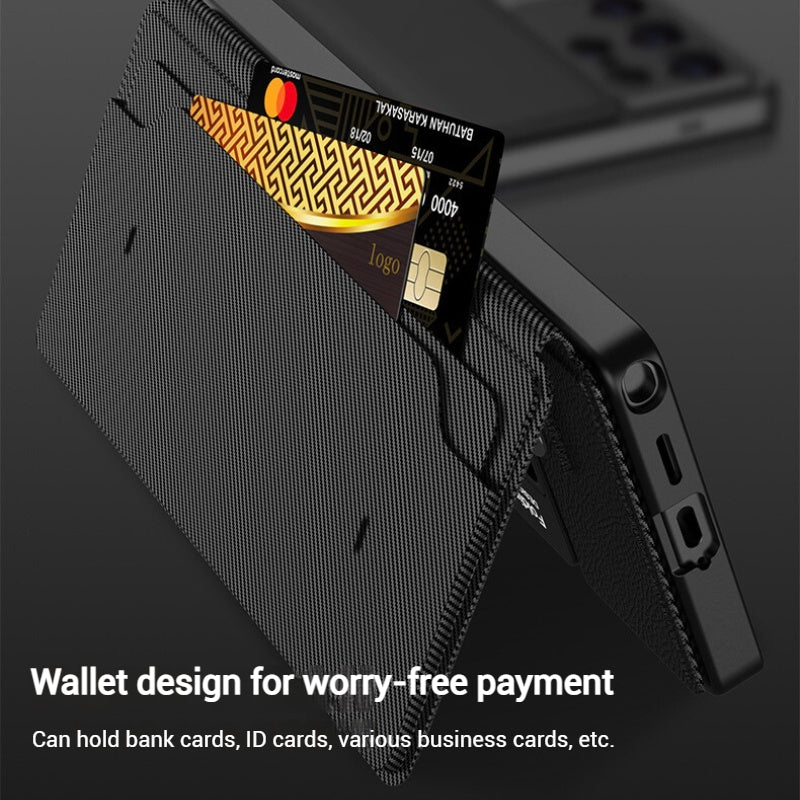 [With Card Slot] Samsung Galaxy S25/Ultra/Plus Business Wallet Shockproof Leather Case - Image 10