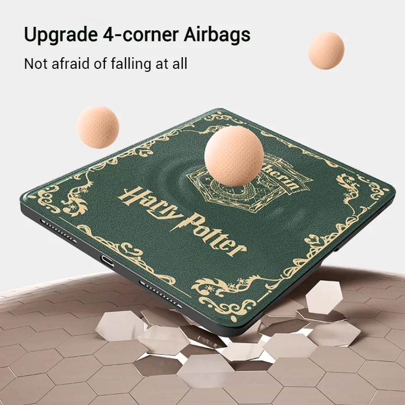 [With Card Slot] Apple iPad Pro 11-inch 1st/2nd/3rd/4th Gen (2018/2020/2021/2022) Harry Potter Smart 360° Degree Rotate Stand Shockproof Flip Cover Case - Image 3