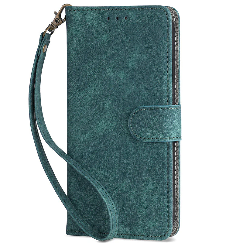 [With Card Slot] Samsung Galaxy XCover7 Pro - Multi Functional Buckle Flap Wallet Series Case With Lanyard - Image 13