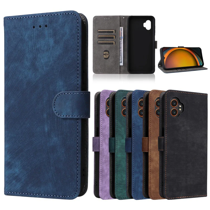 [With Card Slot] Samsung Galaxy XCover7 Pro - Multi Functional Buckle Flap Wallet Series Case With Lanyard - Image 2
