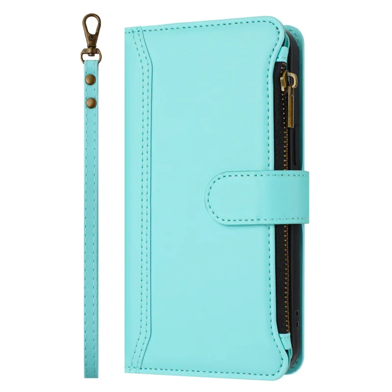 [With Card Slot] VIVO V50 5G - Multifunctional Flip Phone Case With Magnetic Closure & Wrist Strap - Image 5