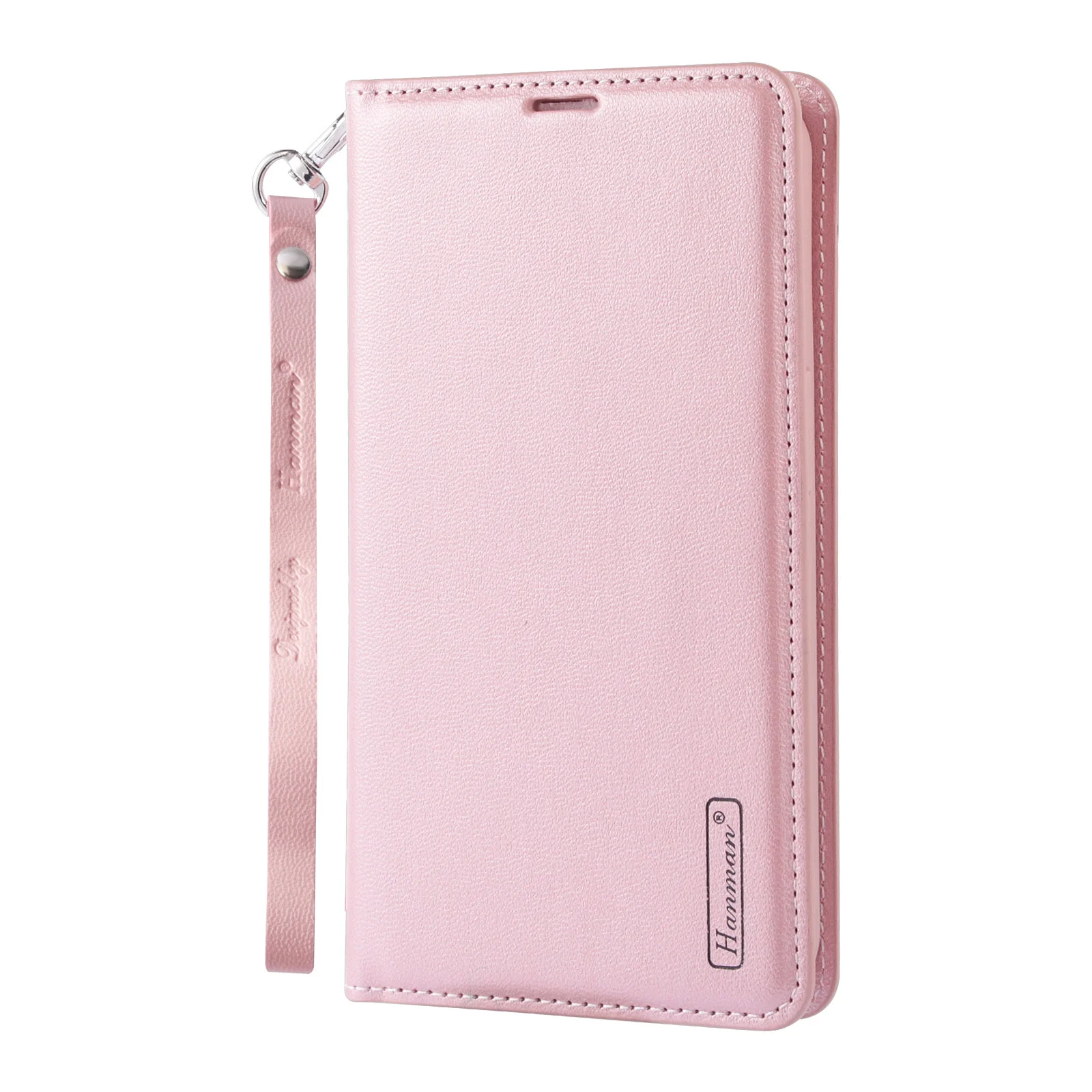 [With Card Slot] Vivo Y38 5G - Hanman Premium Quality Leather Flip Wallet Series Soft Case With lanyard