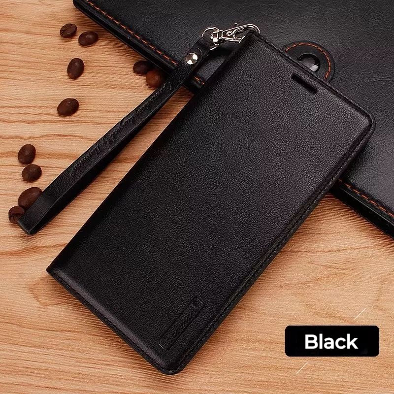 [With Card Slot] Vivo Y38 5G - Hanman Premium Quality Leather Flip Wallet Series Soft Case With lanyard - Image 8