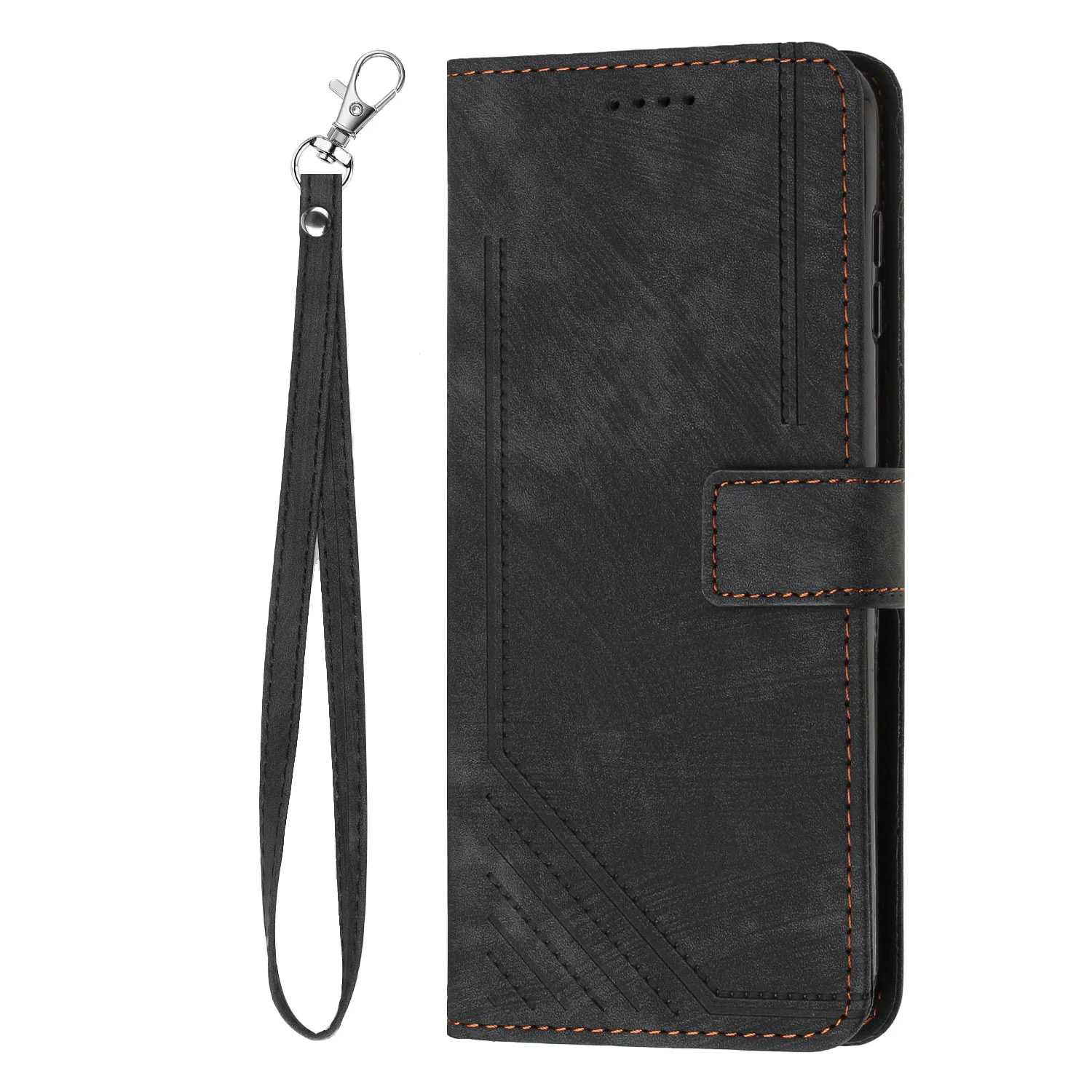 [With Card Slot][With Hand Strap] Motorola Moto E22/i Full-coverage Flip Shockproof Wallet Series Case - Image 14