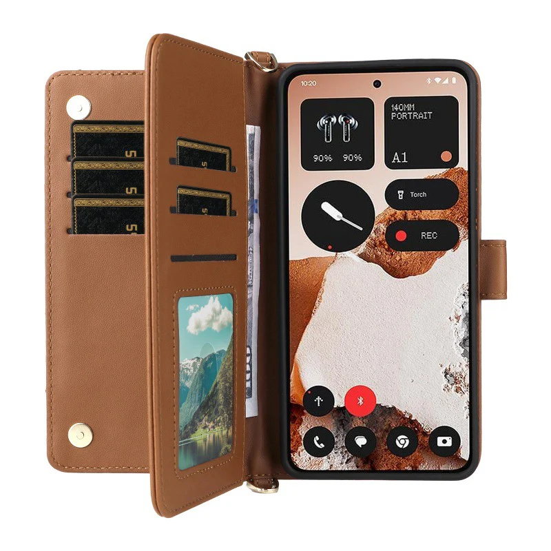 [With Card Slot][With Lanyard] Nothing CMF Phone 2 Pro Multi Functional Premium Leather Wallet Series Case - Image 4