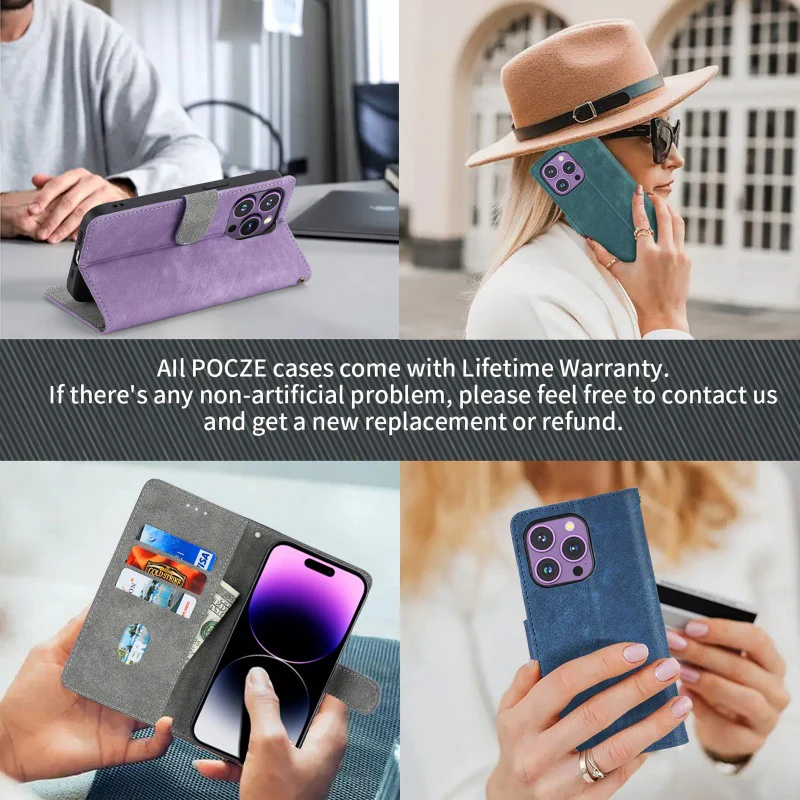 [With Card Slot][With Lanyard] Xiaomi Redmi K80/Pro & Poco F7 Pro/Ultra - Multi Functional Buckle Flap Wallet Series Case - Image 18