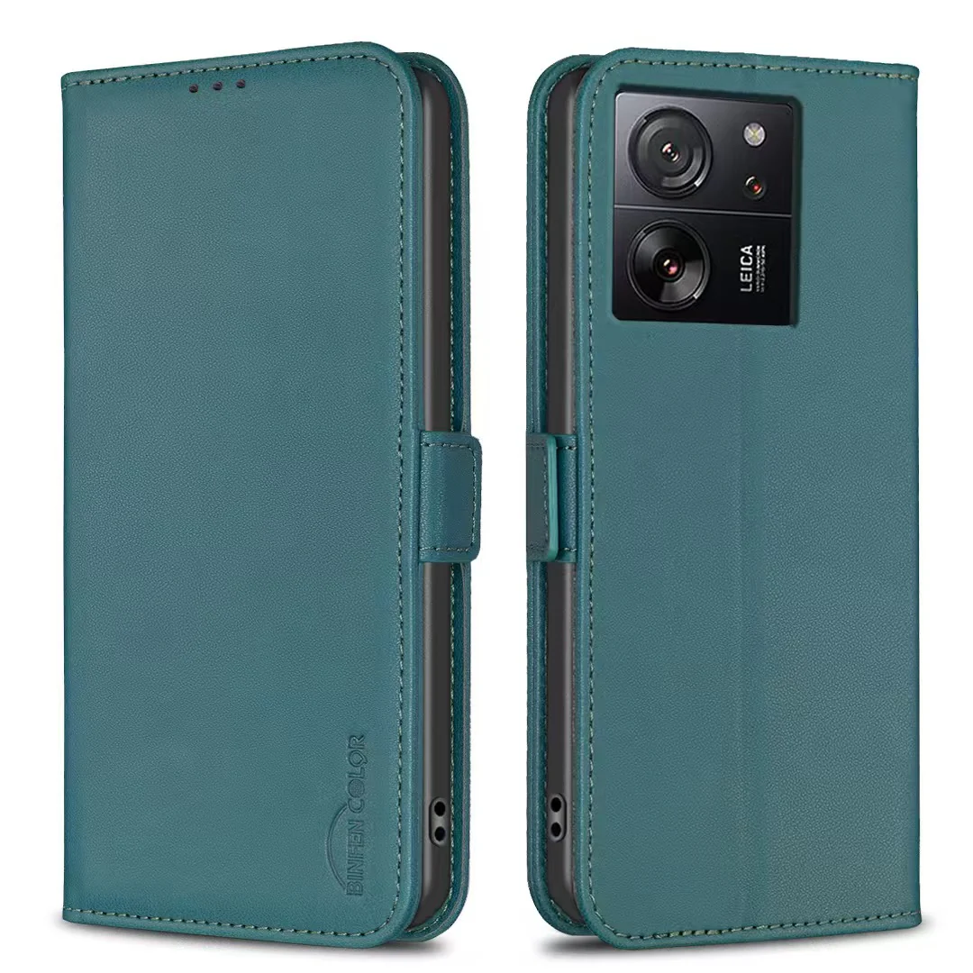 [With Card Slot] Xiaomi Civi 3 PU Leather Magnetic Buckle Flip Cover Genuine Leather Series Case - Image 11
