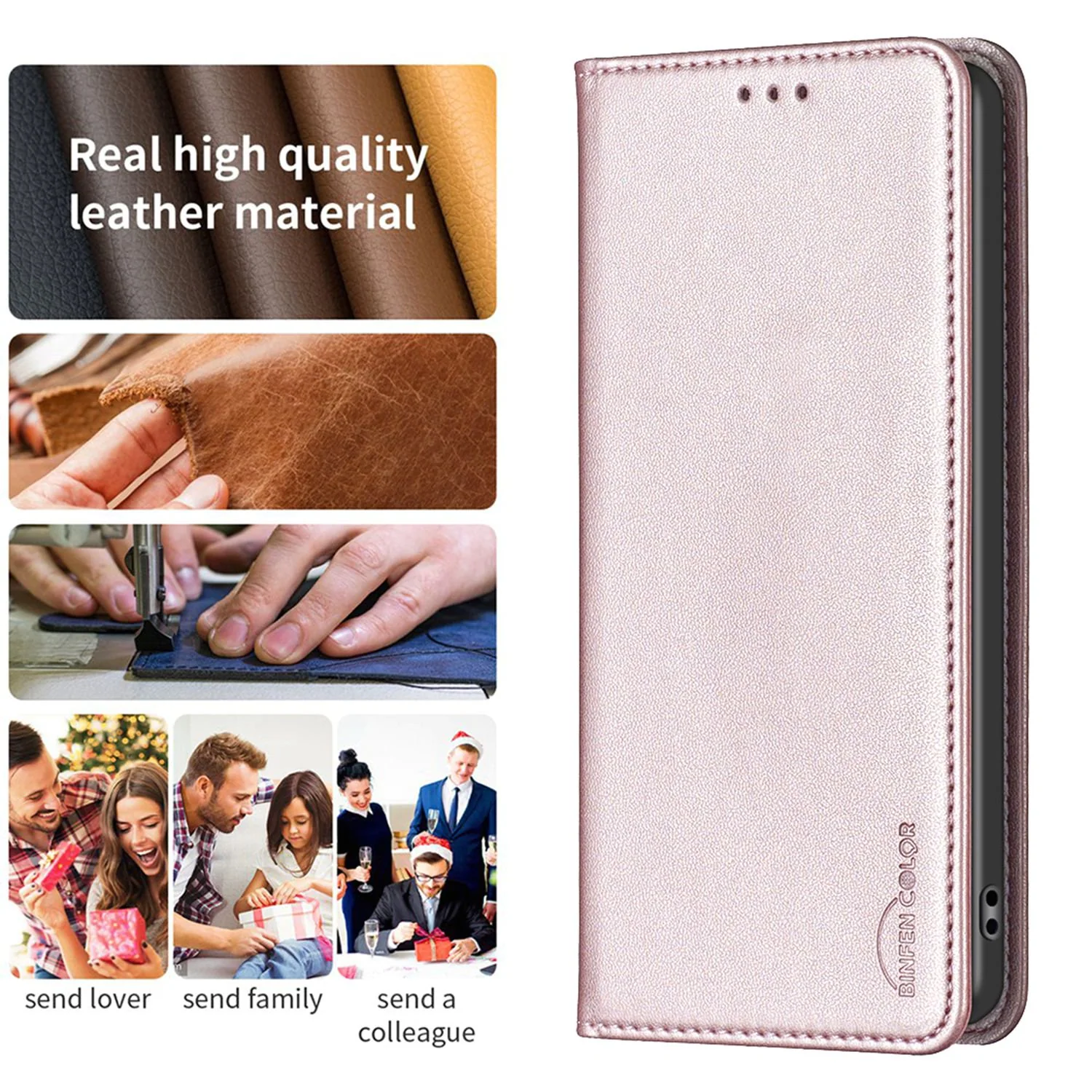 [With Card Slot] Xiaomi Civi 3 PU Leather Magnetic Buckle Flip Cover Genuine Leather Series Case - Image 3